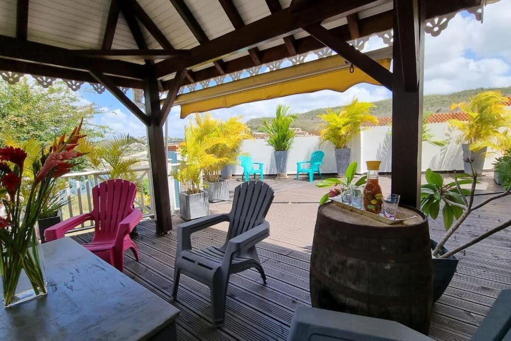 Villa Nautilia, Vue Mer, Proche Plage Les Trois-Ilets Luaran gambar