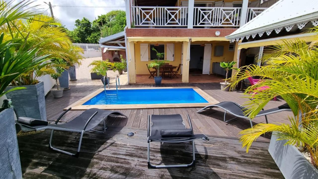 Villa Nautilia, Vue Mer, Proche Plage Les Trois-Ilets Luaran gambar